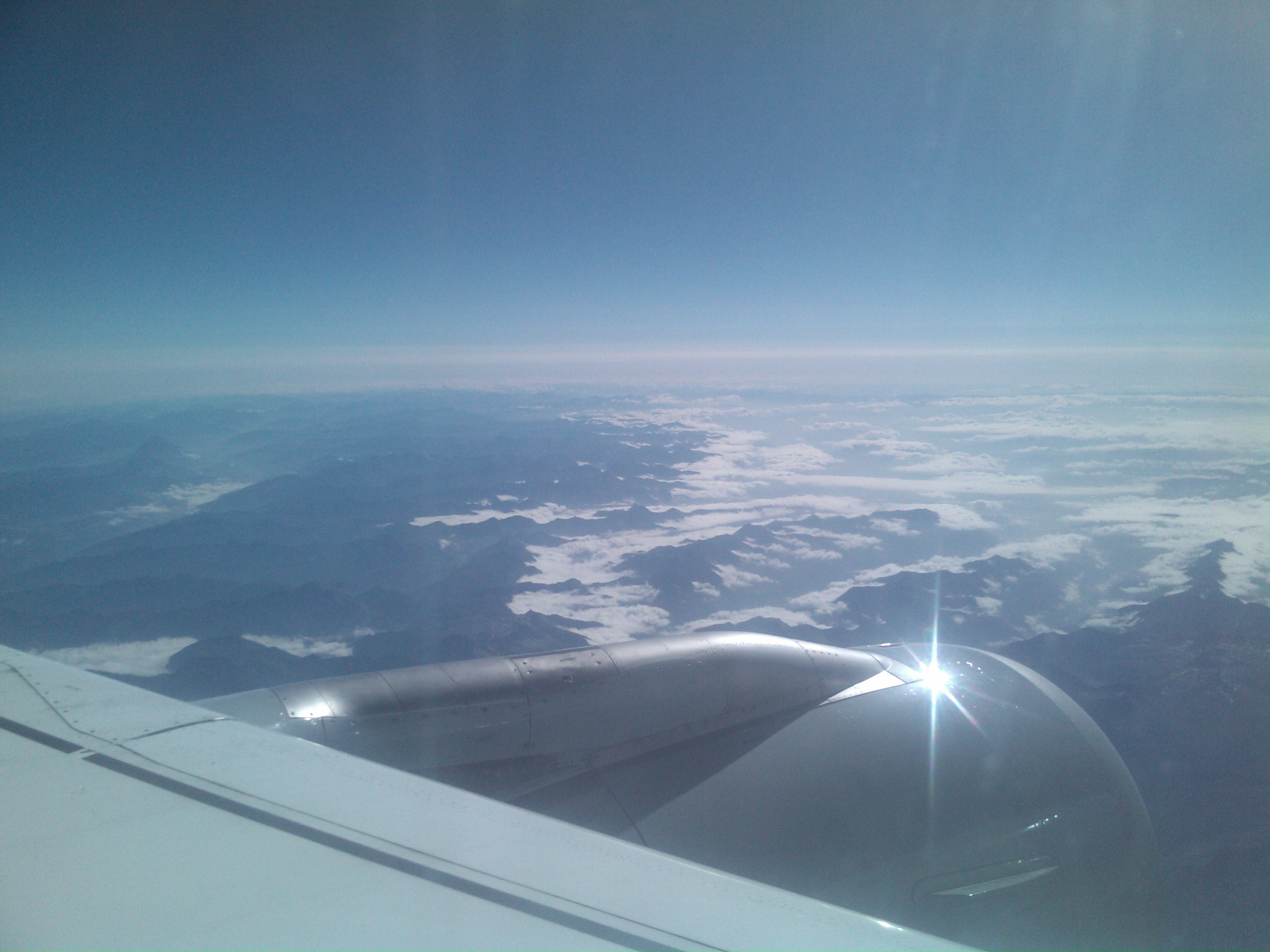 From Germany to Athens - above Alps